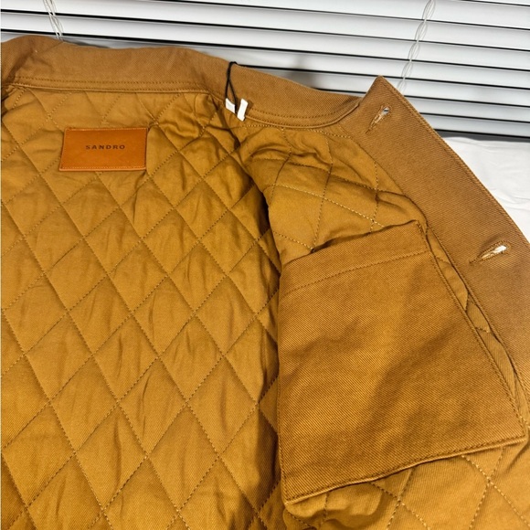 Sandro Workwear Jacket XXL Camel NWT - Designer Chore Jacket, Mens Casual - Picture 3 of 6